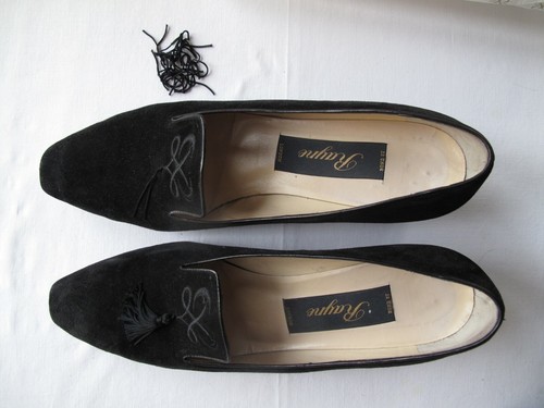 Rayne shoes black suede us - -,