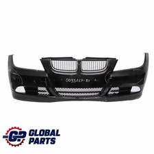 BMW E90 E91 Front Bumper Trim Panel Complete Black Sapphire Metallic - 475