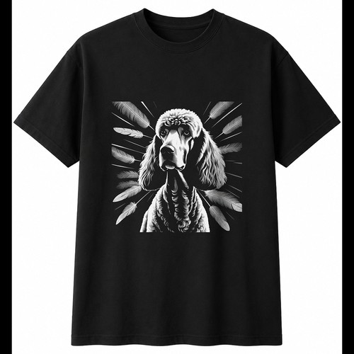 Standard poodle with feathers - standard,