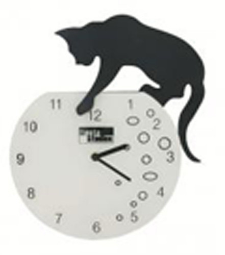 Wall clock novelty - , cat