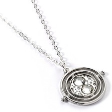 Harry Potter Necklace - Silver Time Turner