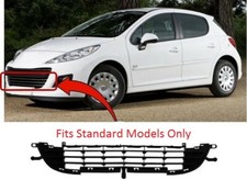 Fits Peugeot 207 2009-2012 Front Bumper Lower Centre Grille Standard Models