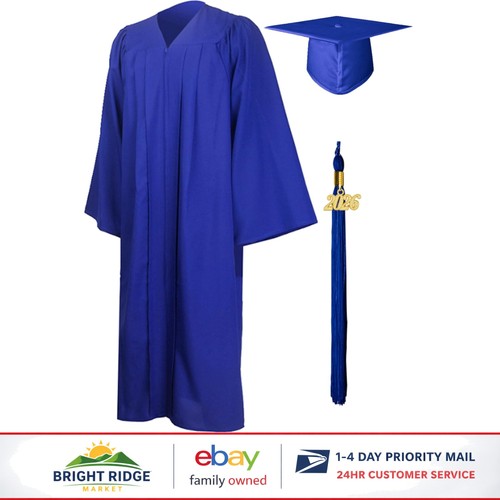 Matte graduation gown - graduation,