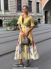 ZARA Yellow Floral Printed