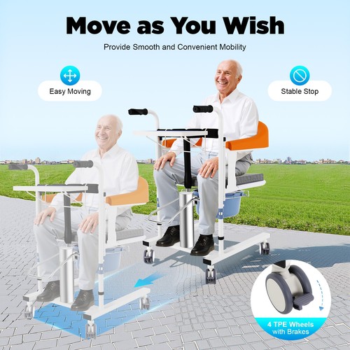 Hydraulic patient lift chair - patient,