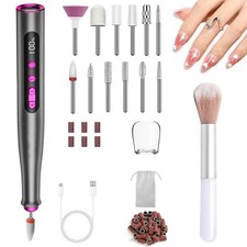 Electric Machine Manicure Nail Drill Set Pedicure Portable Nail Buffer File Kits