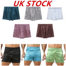 UK Men's Shiny Satin Shorts