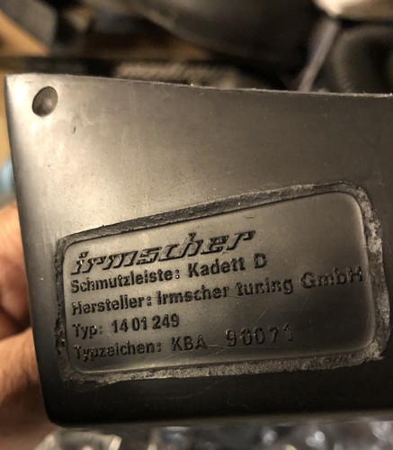 Irmscher kadett door - irmscher, d,2-door