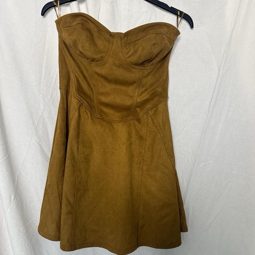 Bershka faux suede corset - faux,
