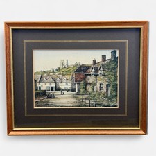 Vintage Kevin Platt's print of original "Corfe Castle" Framed wall art print