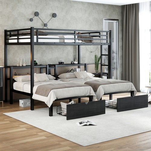 Metal triple bunk - metal,