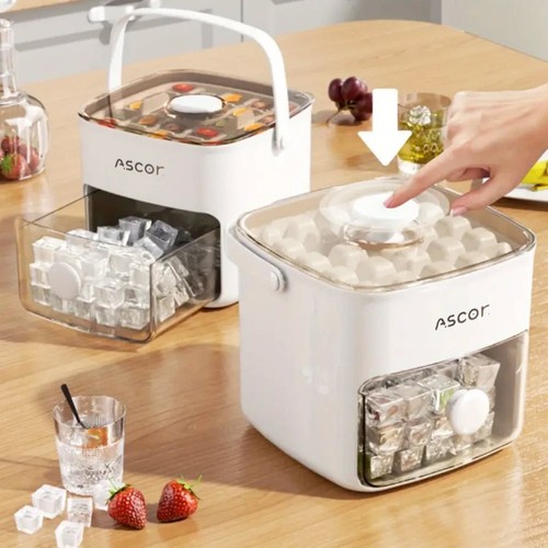 One touch press ice cube - one-touch, tray