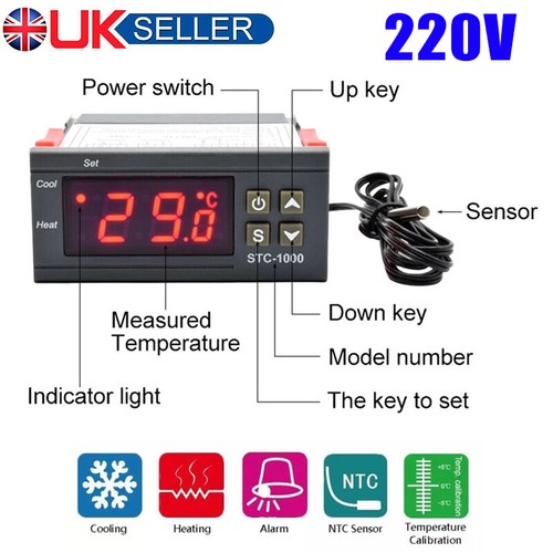 Stc 1000 110 220v - stc-1000, lcd