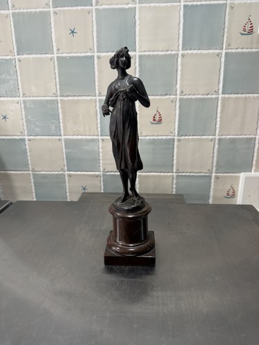Old bronze statue - old,