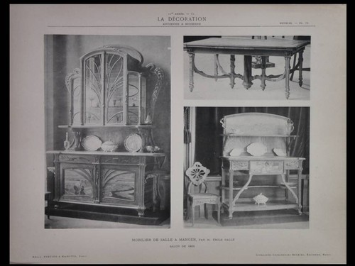 Emile gallé dining - gallé,,