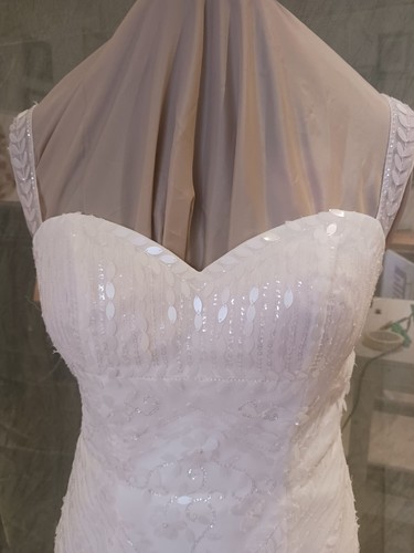 Pronovias white wedding dress - white,