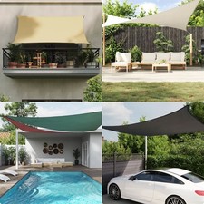 Sunshade Sail Oxford Fabric Rectangular 6x8 m Black vidaXL