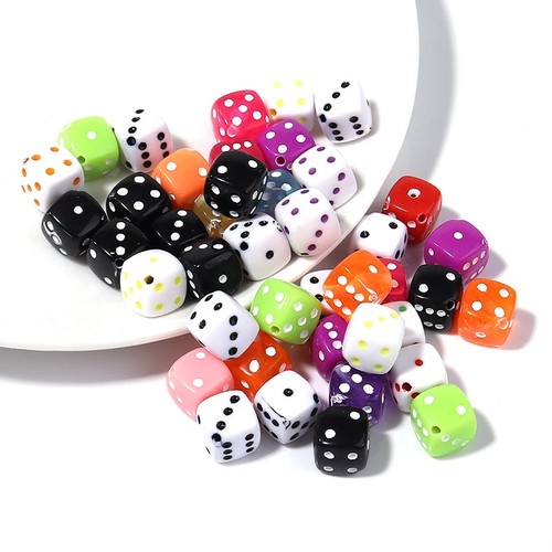 50pcs 8mm acrylic - acrylic, beads