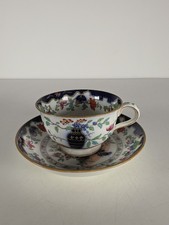 Antique Minton & Co "Poonah" Pattern No.5898 Tea Cup And Saucer