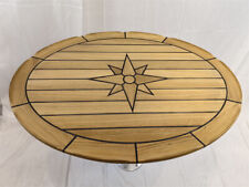 Boat Oval Teak Table Top