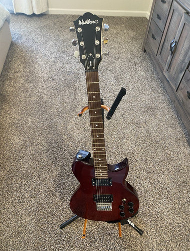 Washburn wi14 red solid - red,