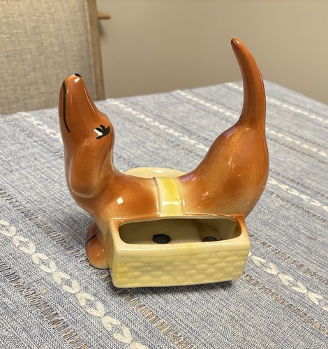 Vtg mcm ceramic dachshund - mcm,