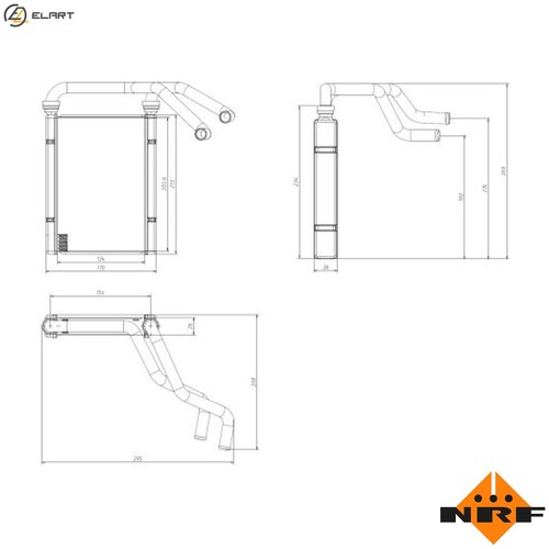 Heat exchanger interior - heat,