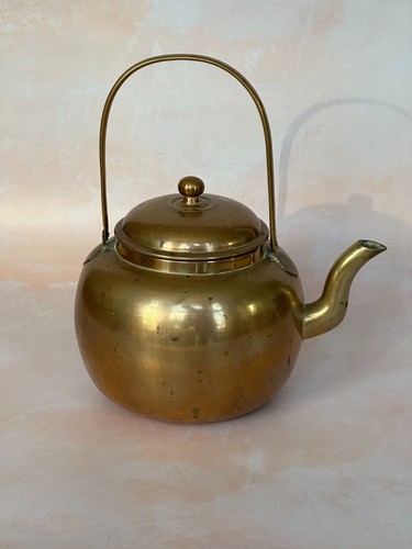 Vintage brass kettle - vintage,
