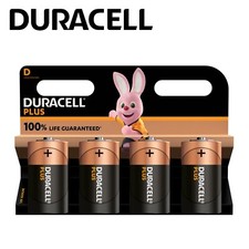4 x Duracell D Size Plus Power