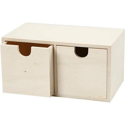 Wooden chest two - &, drawers
