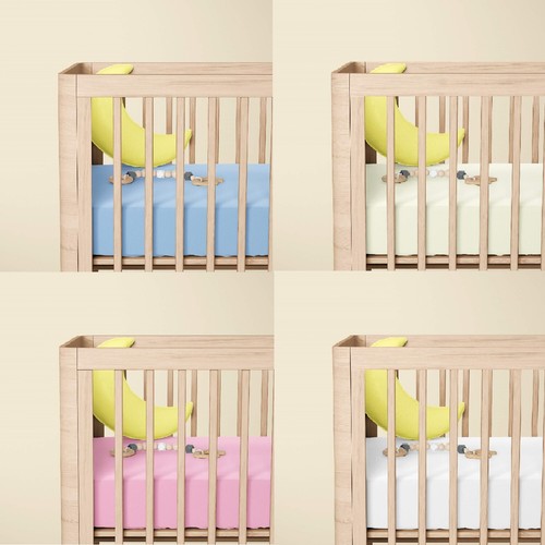 Cot fitted sheet 120x60cm - x,