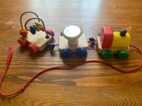 Pin toy wooden activity train - pin,