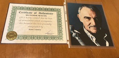 Sean connery autographed - sean,