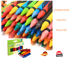 Kids Jumbo Wax Crayons Safe Non Toxic Toddler First Crayons Easy Grip Art Craft