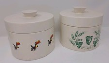 Carltonware Guinness  Ceramic Lidded Pots. Stilton Cheese Pots/dishes X 2
