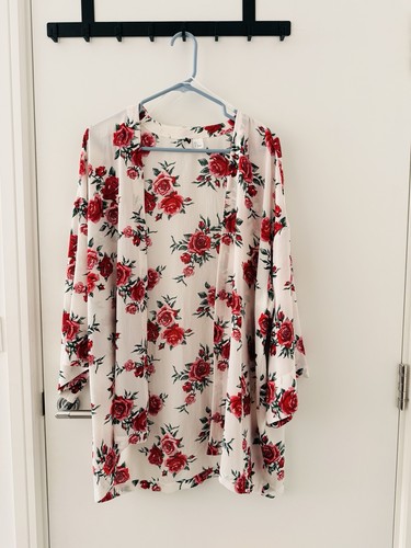Floral print kimono size - floral,