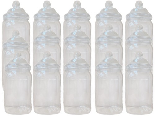 Large plastic sweet jars - 15, x