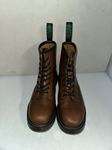Solovair brown leather crazy - brown,