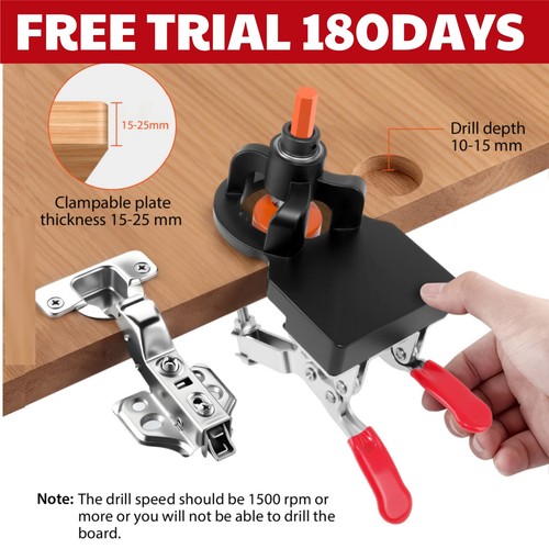 Hinge jig drill - hinge, wood