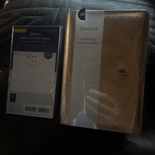 Filofax saffiano metallic - metallic, rose