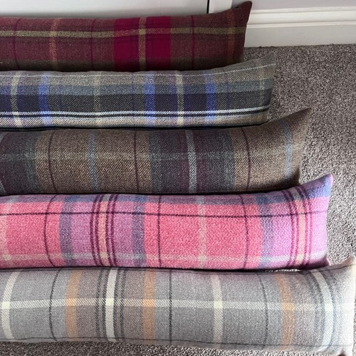 Draught excluder tartan tweed - draught,