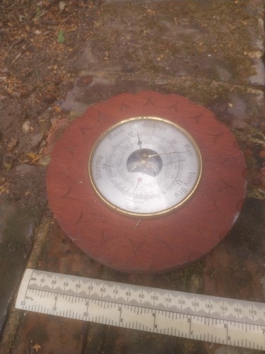 Old barometer and themometer - barometer,