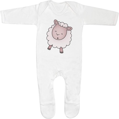 Dancing lamb baby romper - 'dancing, lamb'