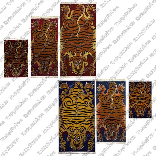 Tibetan tiger rug carpet - tiger, rug/carpet
