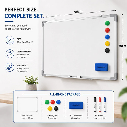 Magnetic whiteboard notice - whiteboard,