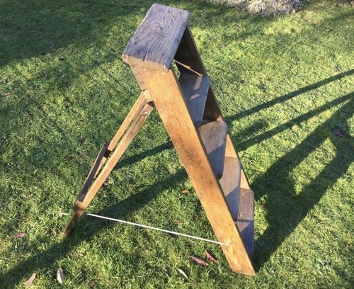 Step ladder wooden pine - ladder,