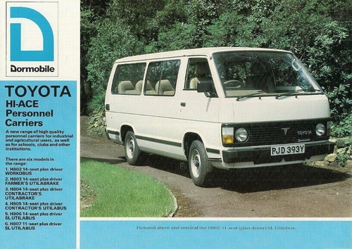 Toyota ace dormobile - toyota,