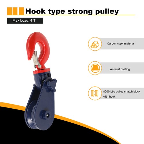 Ton snatch block with - 4,