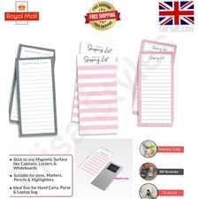 MAGNETIC SHOPPING LIST PAD 80 PAGES NOTEPAD MEAL PLANNER TEAR OFF MEMO FRIDGE