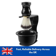 3 in 1 Men's Shaving Brush Holder Set Brush Bowl Shaving Razor Stand Holder Kit